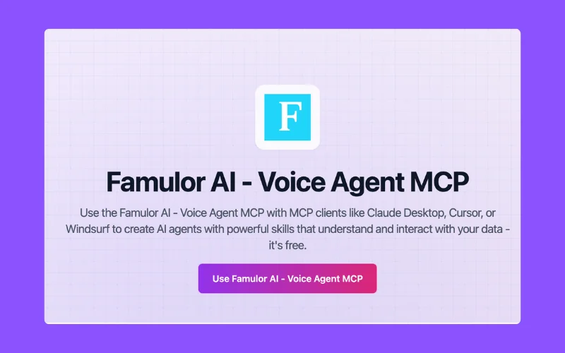 Famulor Voice Agent MCP