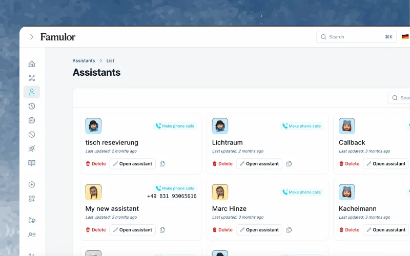 Famulor Voice Agent AI