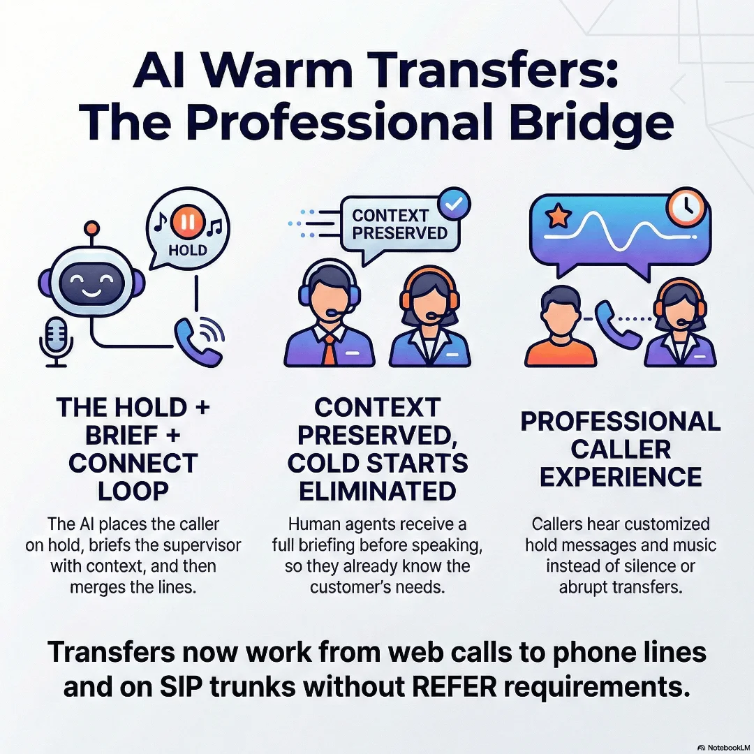 voice ai warm transfer