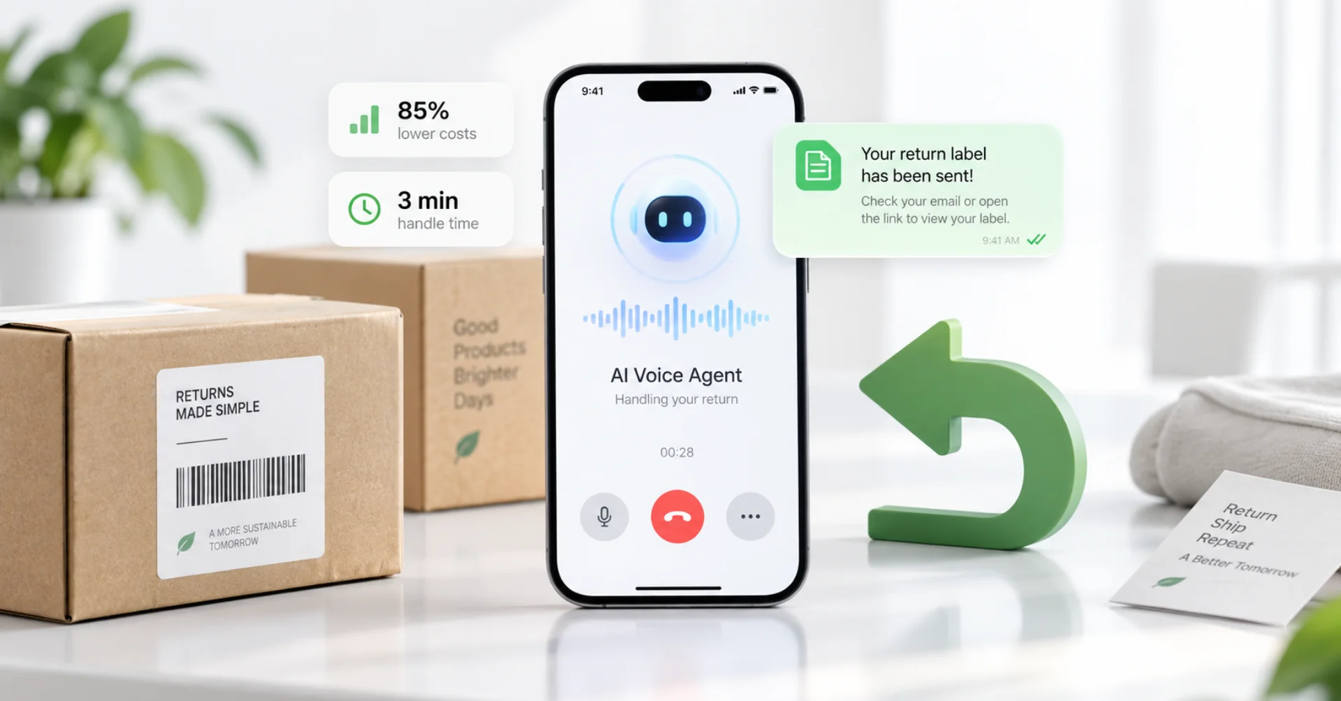 AI Voice Agent for E-Commerce Returns and Exchanges